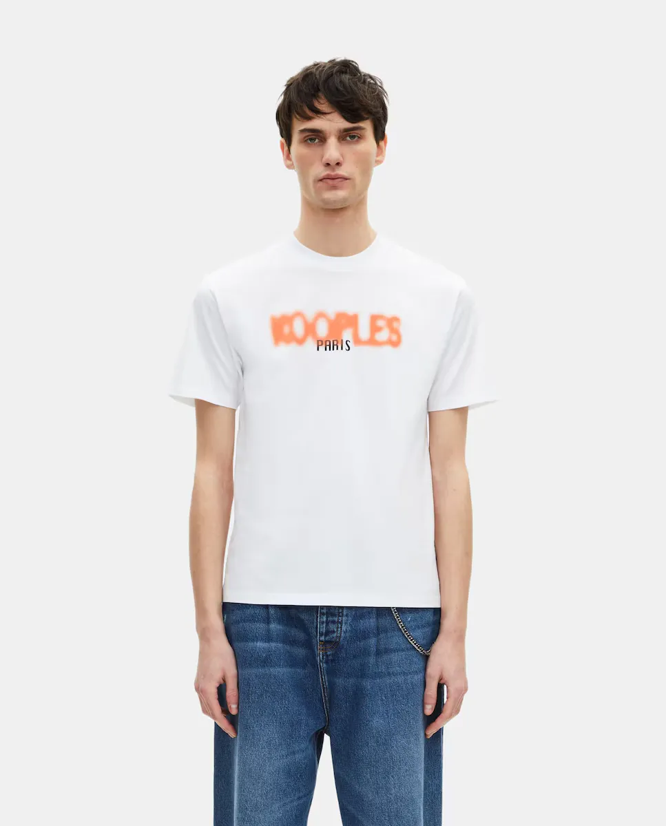 Мужская футболка с коротким рукавом и логотипом спереди The Kooples, белый
Мужская футболка с коротким рукавом и логотипом спереди The Kooples, белый