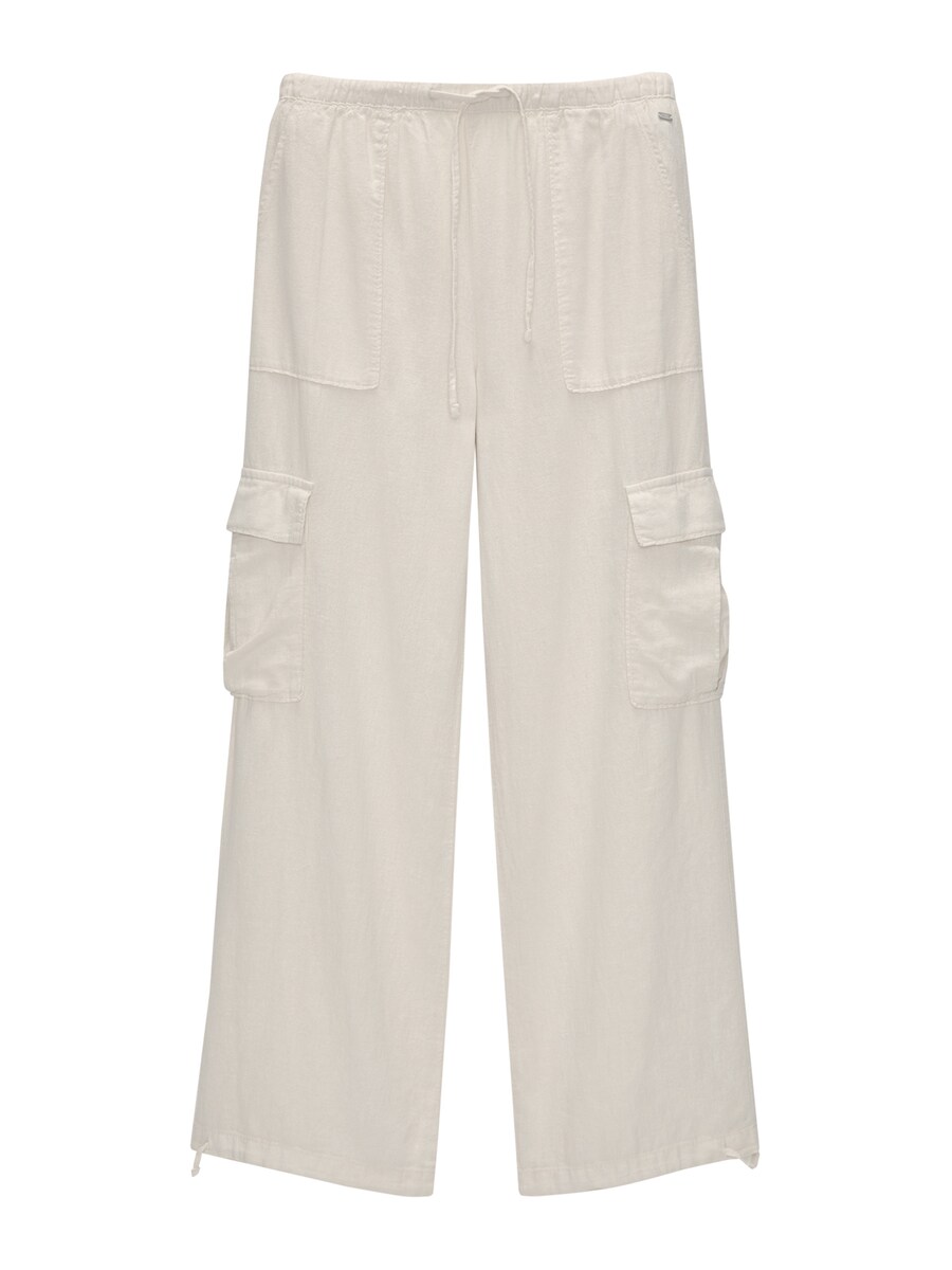 Широкие брюки-карго Pull&Bear, экрю
Широкие брюки-карго Pull&Bear, экрю