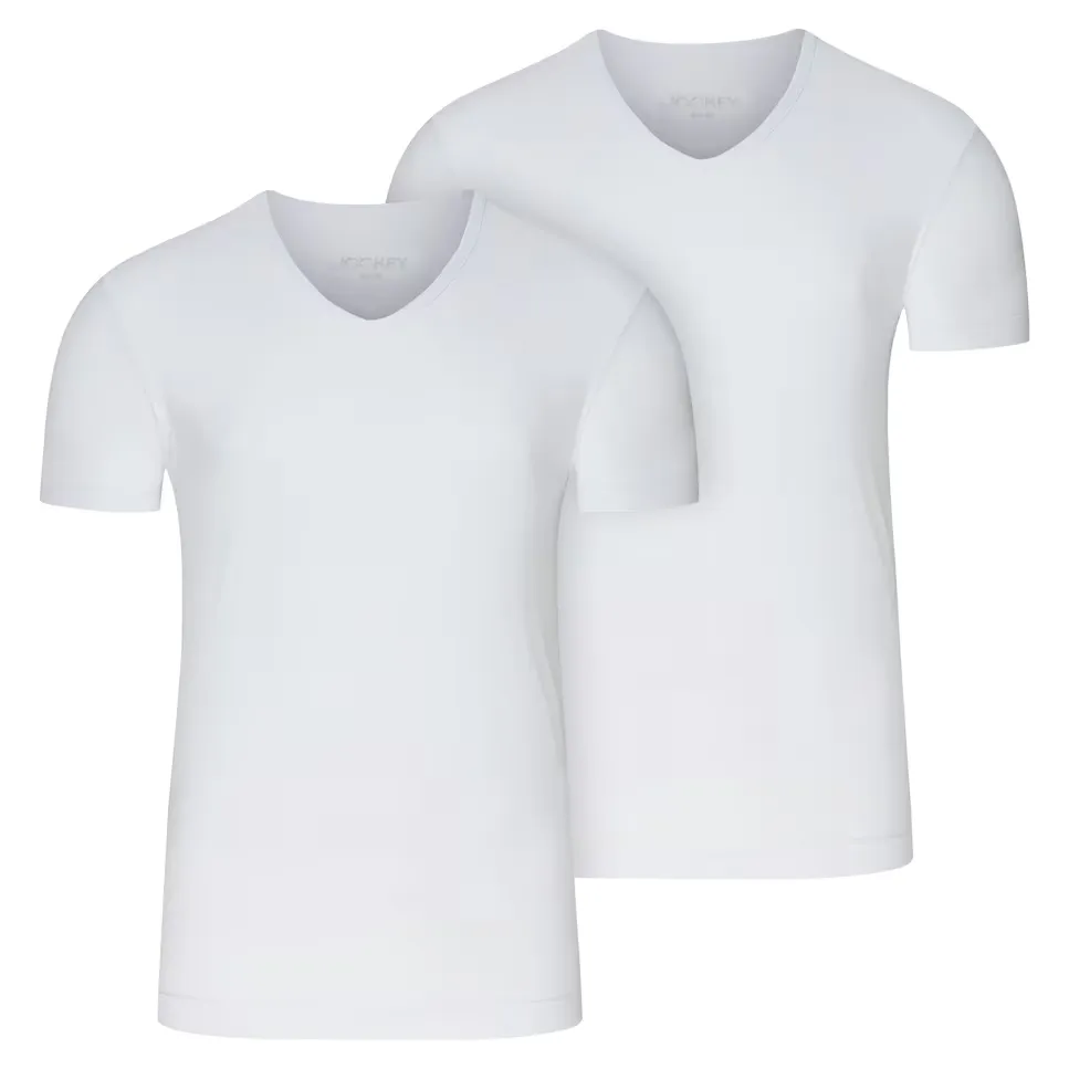 Комплект из двух облегающих мужских рубашек с короткими рукавами Jockey, белый
Комплект из двух облегающих мужских рубашек с короткими рукавами Jockey, белый