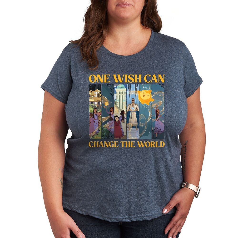 Футболка Disney's Wish Plus Change The World с рисунком, цвет Heather Blue
Футболка Disney's Wish Plus Change The World с рисунком, цвет Heather Blue