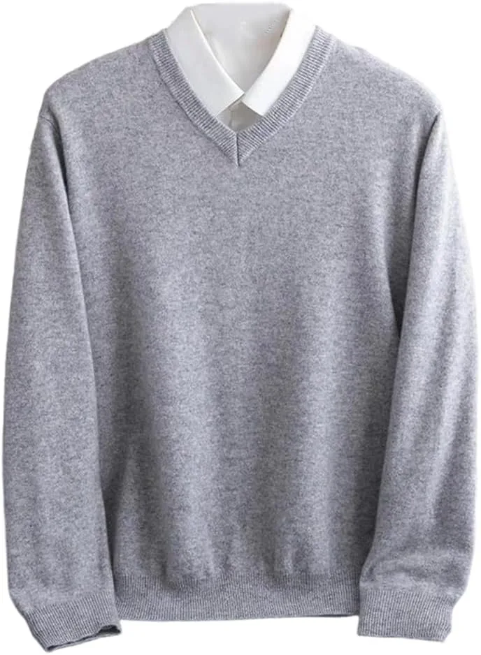 Вязаный свитер мужской V-образный вырез
Вязаный свитер мужской V-образный вырез