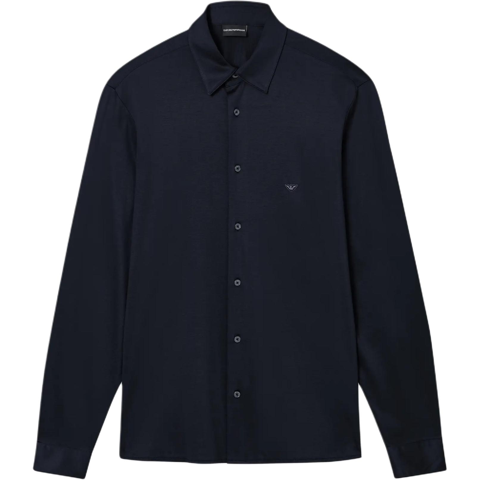 Emporio Armani Мужская рубашка, темно-синие с отворотами, средней длины
Emporio Armani Мужская рубашка, темно-синие с отворотами, средней длины