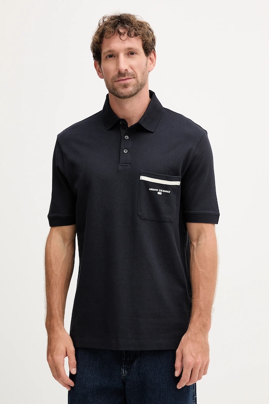 Хлопковая поло Armani Exchange, темно-синий
Хлопковая поло Armani Exchange, темно-синий