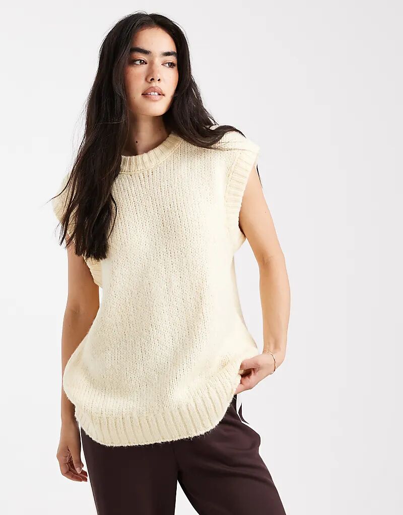 Свободная трикотажная майка ASOS DESIGN цвета пахты
Свободная трикотажная майка ASOS DESIGN цвета пахты