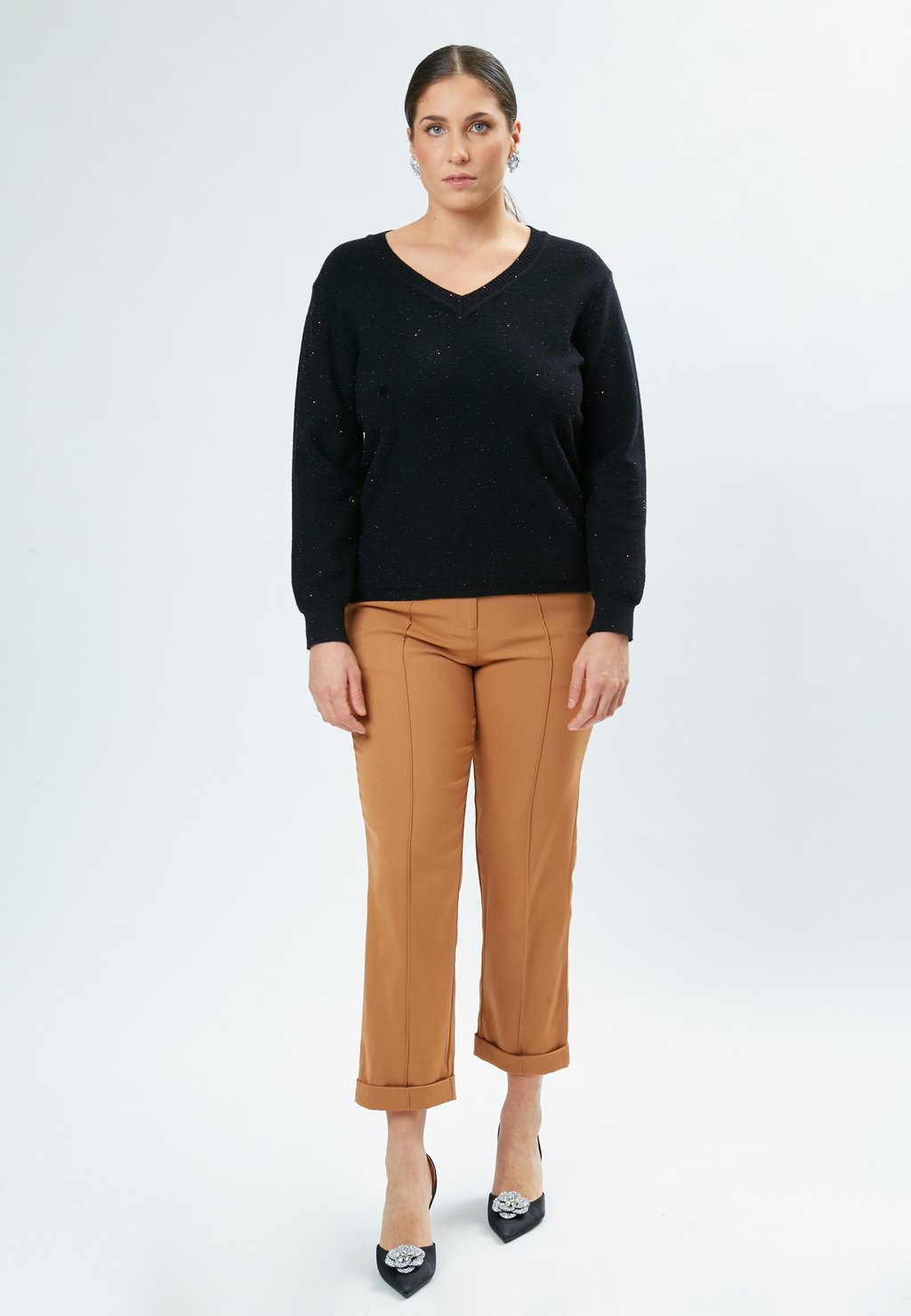 Джемпер V-NECK GLITTERY Maison Form'elle, черный
Джемпер V-NECK GLITTERY Maison Form'elle, черный