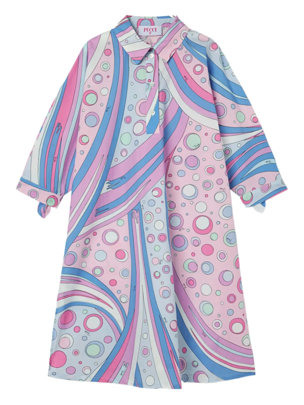 Платье-рубашка с принтом Фонтане PUCCI Junior, розовый
Платье-рубашка с принтом Фонтане PUCCI Junior, розовый