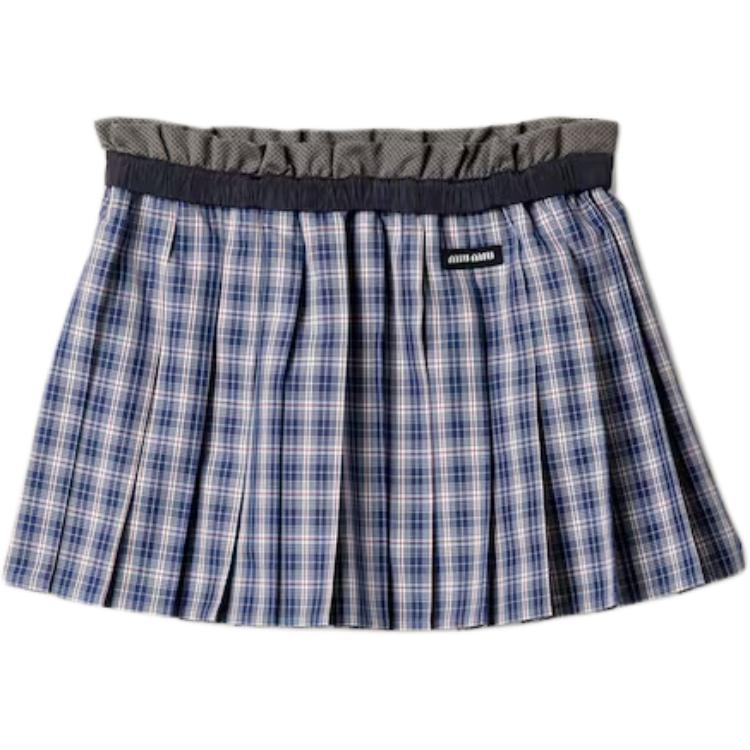 MIU MIU Повседневная короткая юбка женская ярко-синяя
MIU MIU Повседневная короткая юбка женская ярко-синяя