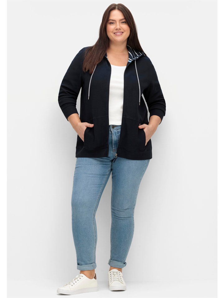 Блейзер sheego, темно-синий
Блейзер sheego, темно-синий