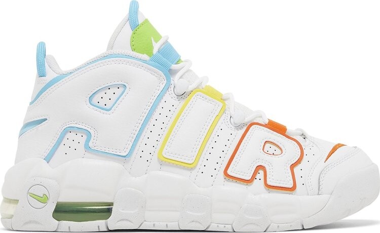 Кроссовки Air More Uptempo GS 'White Rainbow', разноцветный 
Кроссовки Air More Uptempo GS 'White Rainbow', разноцветный