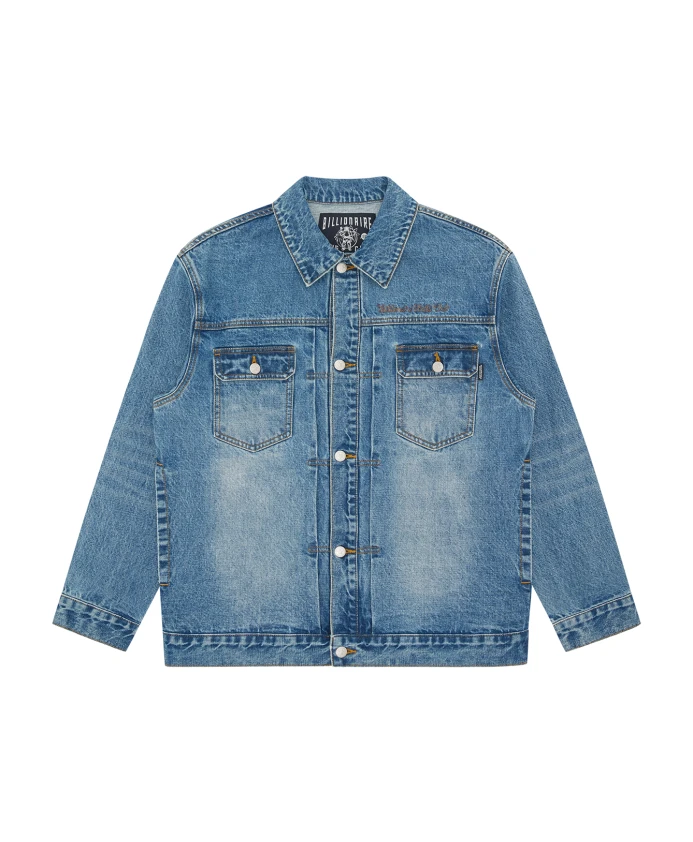 Джинсовая куртка с логотипом Script Billionaire, синий
Джинсовая куртка с логотипом Script Billionaire, синий