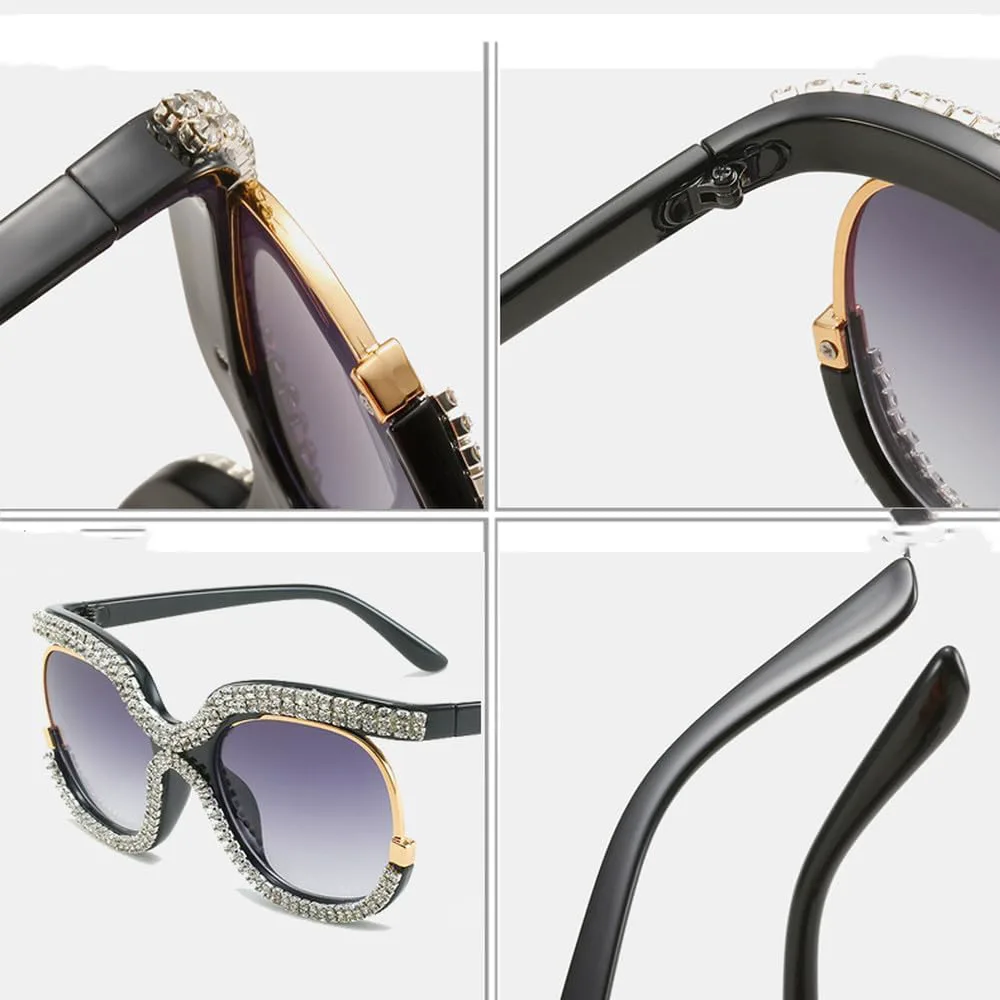 Женские солнцезащитные очки со стразами, модные, в крупной оправе, с бриллиантами, большие очки с кристаллами, защита от ультрафиолета UV400 TKKTLLT, Beige
Женские солнцезащитные очки со стразами, модные, в крупной оправе, с бриллиантами, большие очки с кристаллами, защита от ультрафиолета UV400 TKKTLLT, Beige