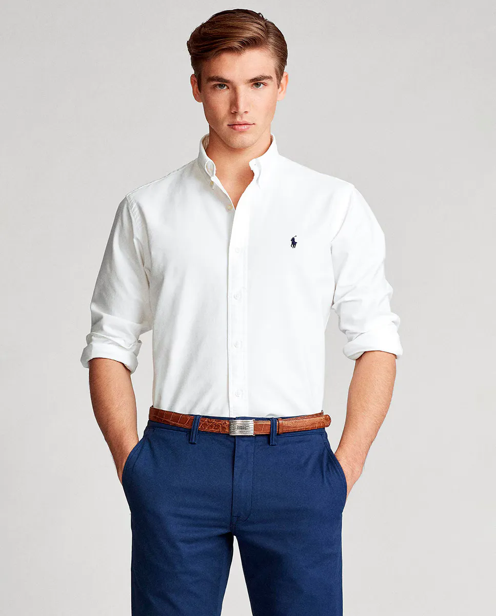 Мужская оксфордская рубашка стандартного кроя Polo Ralph Lauren, белый
Мужская оксфордская рубашка стандартного кроя Polo Ralph Lauren, белый