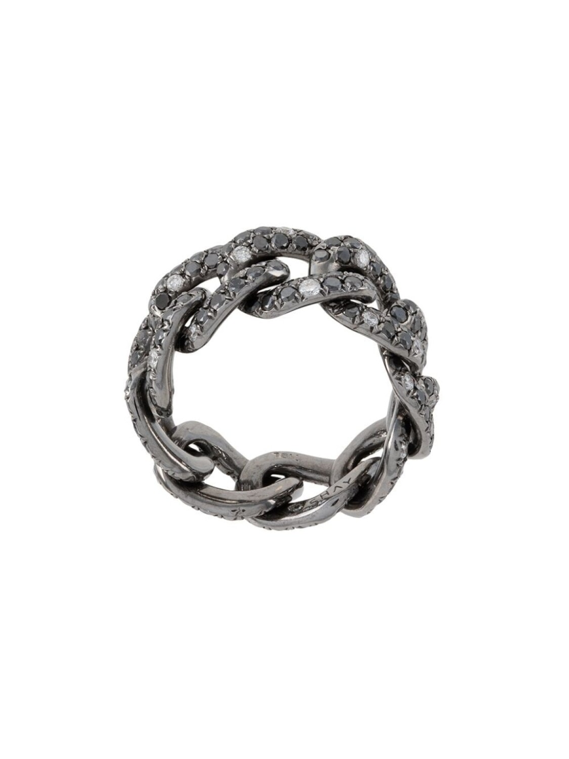 Кольцо Twinkle из черного золота с бриллиантом SHAY, черный 
Кольцо Twinkle из черного золота с бриллиантом SHAY, черный