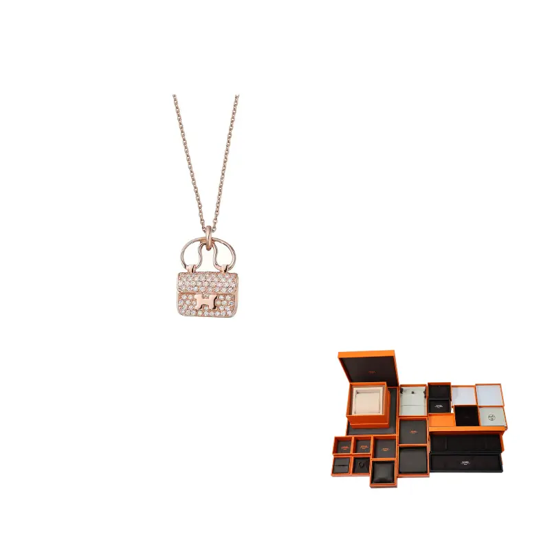 HERMES Констанс Амулетт 18K розовое золото / бриллиант ожерелье женское розовое золото
HERMES Констанс Амулетт 18K розовое золото / бриллиант ожерелье женское розовое золото