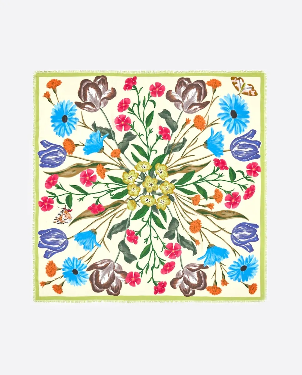 Женская шаль с ботаническими цветами Bimba Y Lola, салатовый
Женская шаль с ботаническими цветами Bimba Y Lola, салатовый