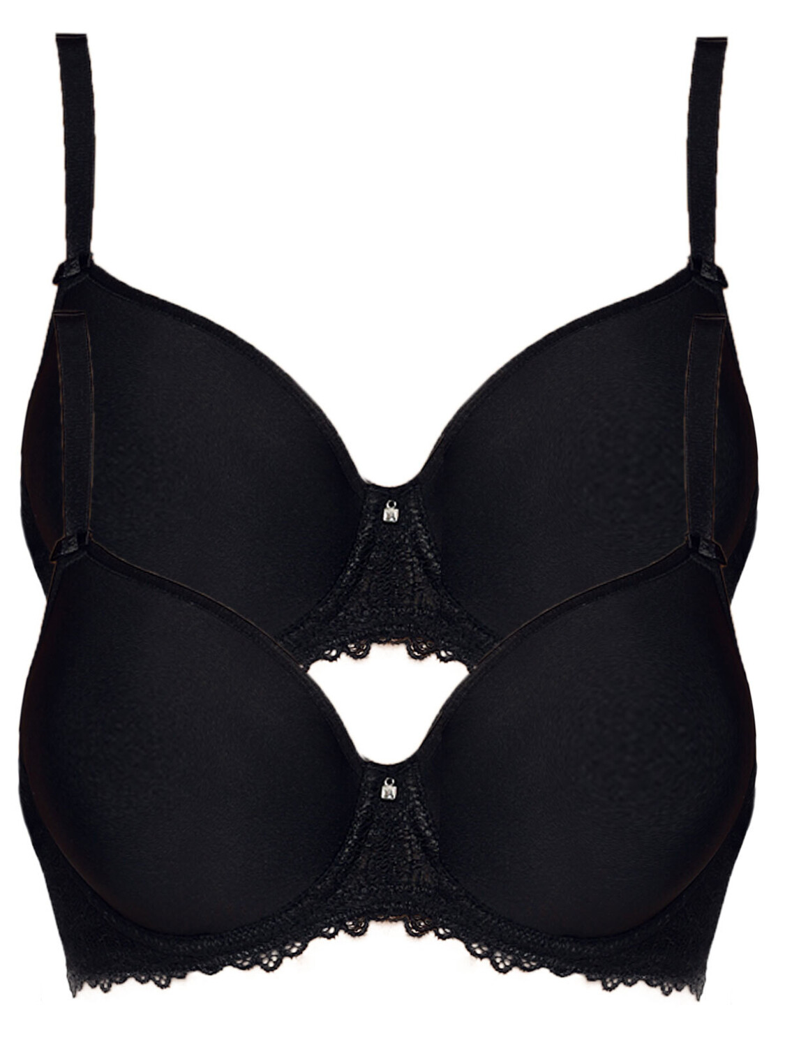 Бюстгальтер с косточками Viania 2er Pack Spacer Bügel BH Leni, черный 
Бюстгальтер с косточками Viania 2er Pack Spacer Bügel BH Leni, черный