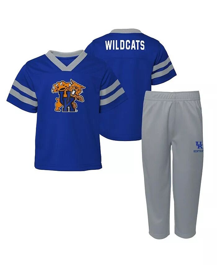 Комплект из двух предметов из Джерси и брюк Royal Kentucky Wildcats для мальчиков и девочек Red Zone для малышей Outerstuff, синий
Комплект из двух предметов из Джерси и брюк Royal Kentucky Wildcats для мальчиков и девочек Red Zone для малышей Outerstuff, синий