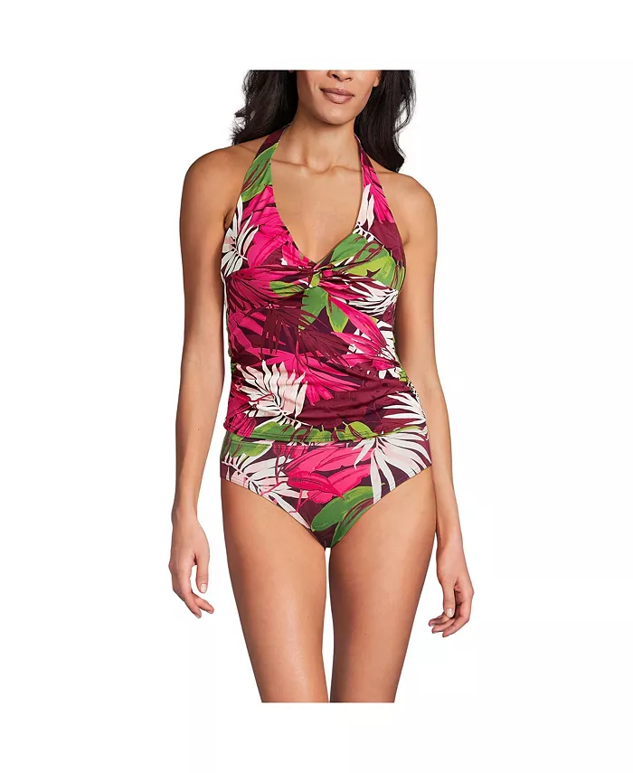 Женский топ-танкини Twist Halter Lands' End, красный
Женский топ-танкини Twist Halter Lands' End, красный