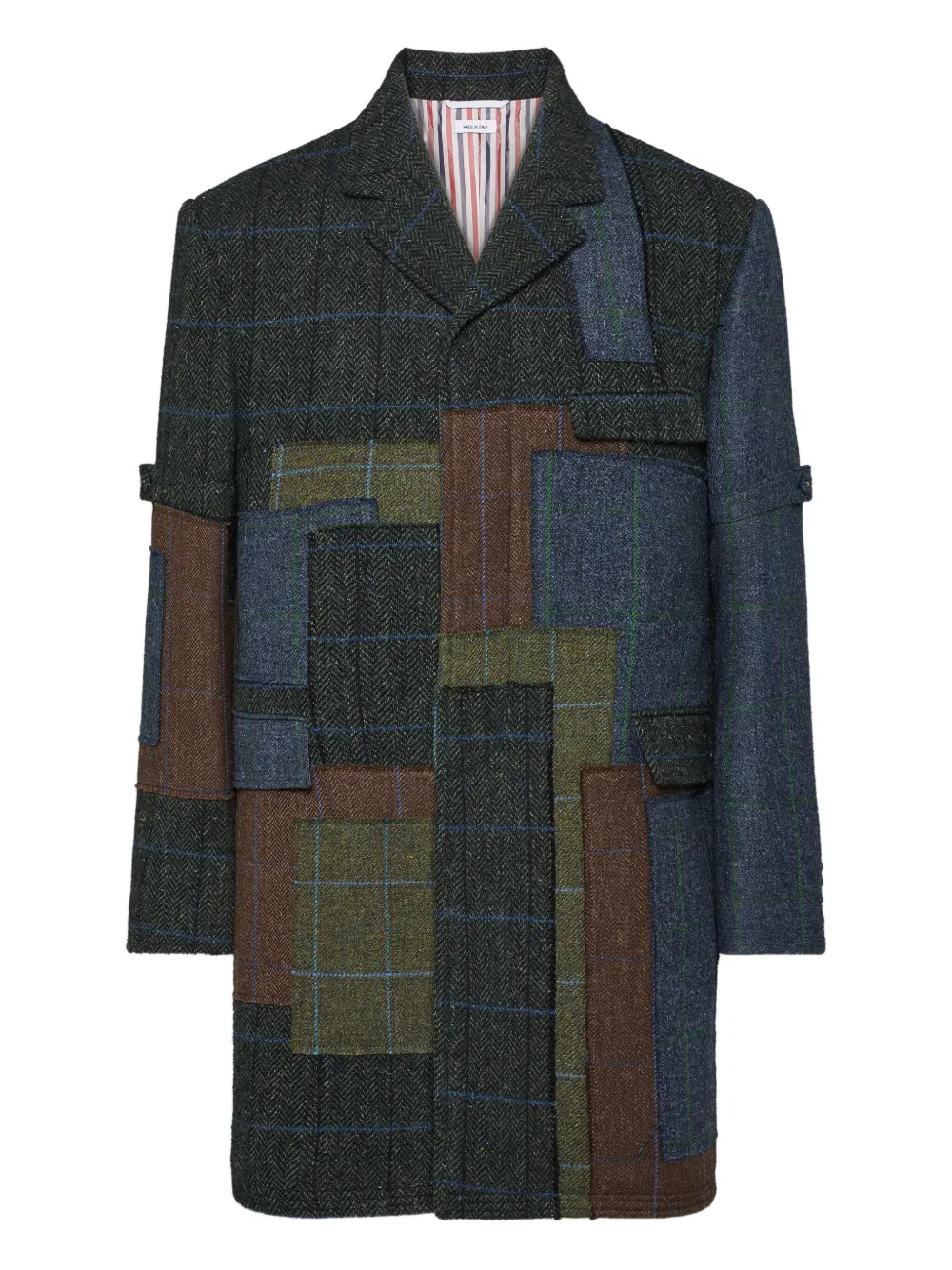 Пальто в технике пэчворк Thom Browne, зеленый
Пальто в технике пэчворк Thom Browne, зеленый