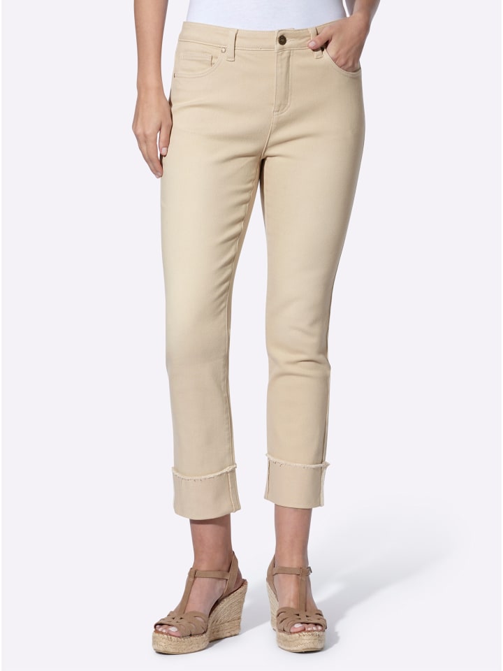 Джинсы 7/8 песочного цвета Heine
Джинсы 7/8 песочного цвета Heine