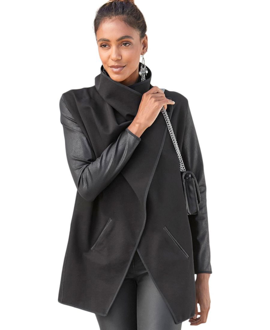 Женская кожаная куртка с рукавами LASCANA, Black
Женская кожаная куртка с рукавами LASCANA, Black