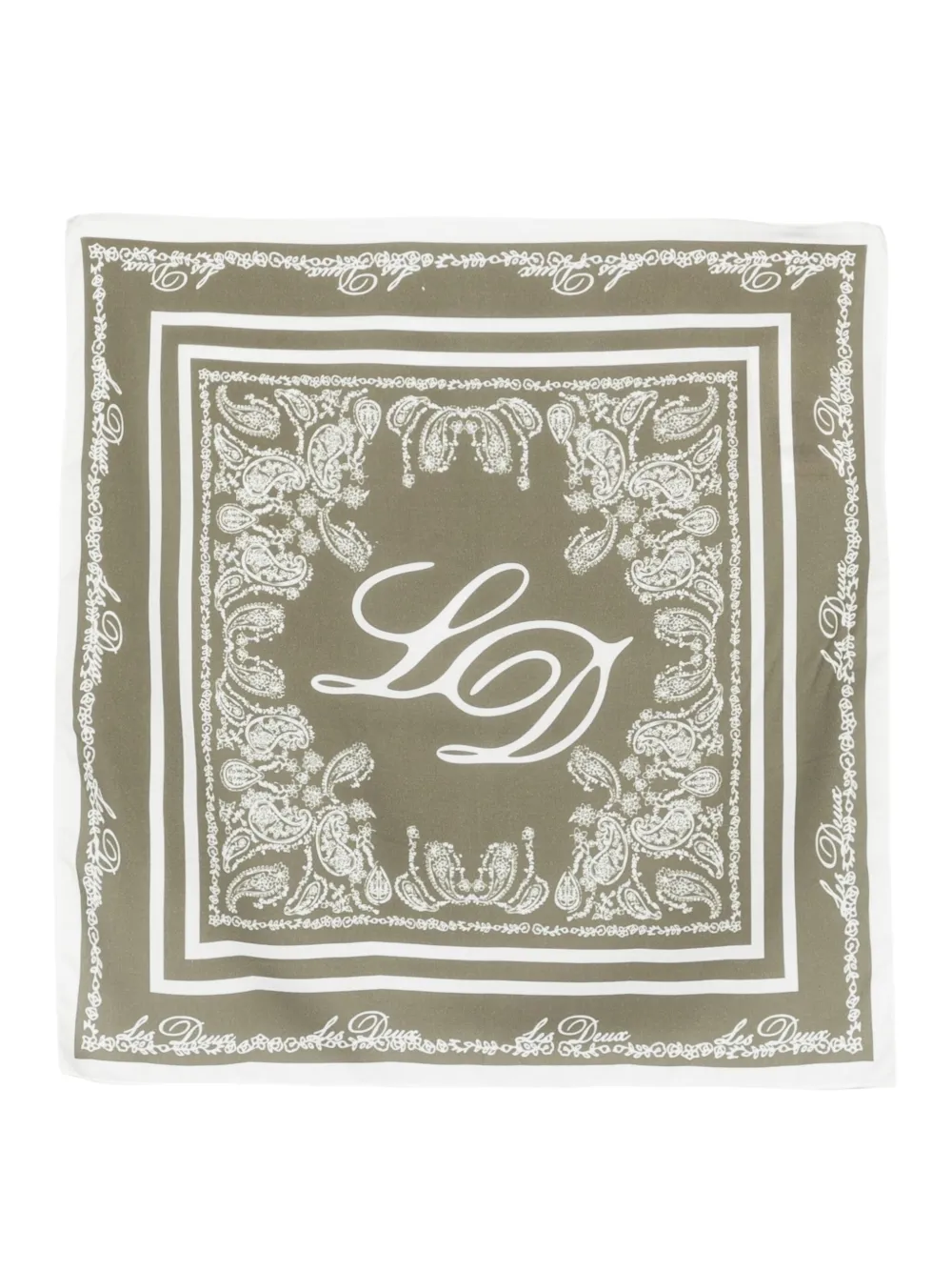 Шарф с принтом пейсли Les Deux, зеленый 
Шарф с принтом пейсли Les Deux, зеленый