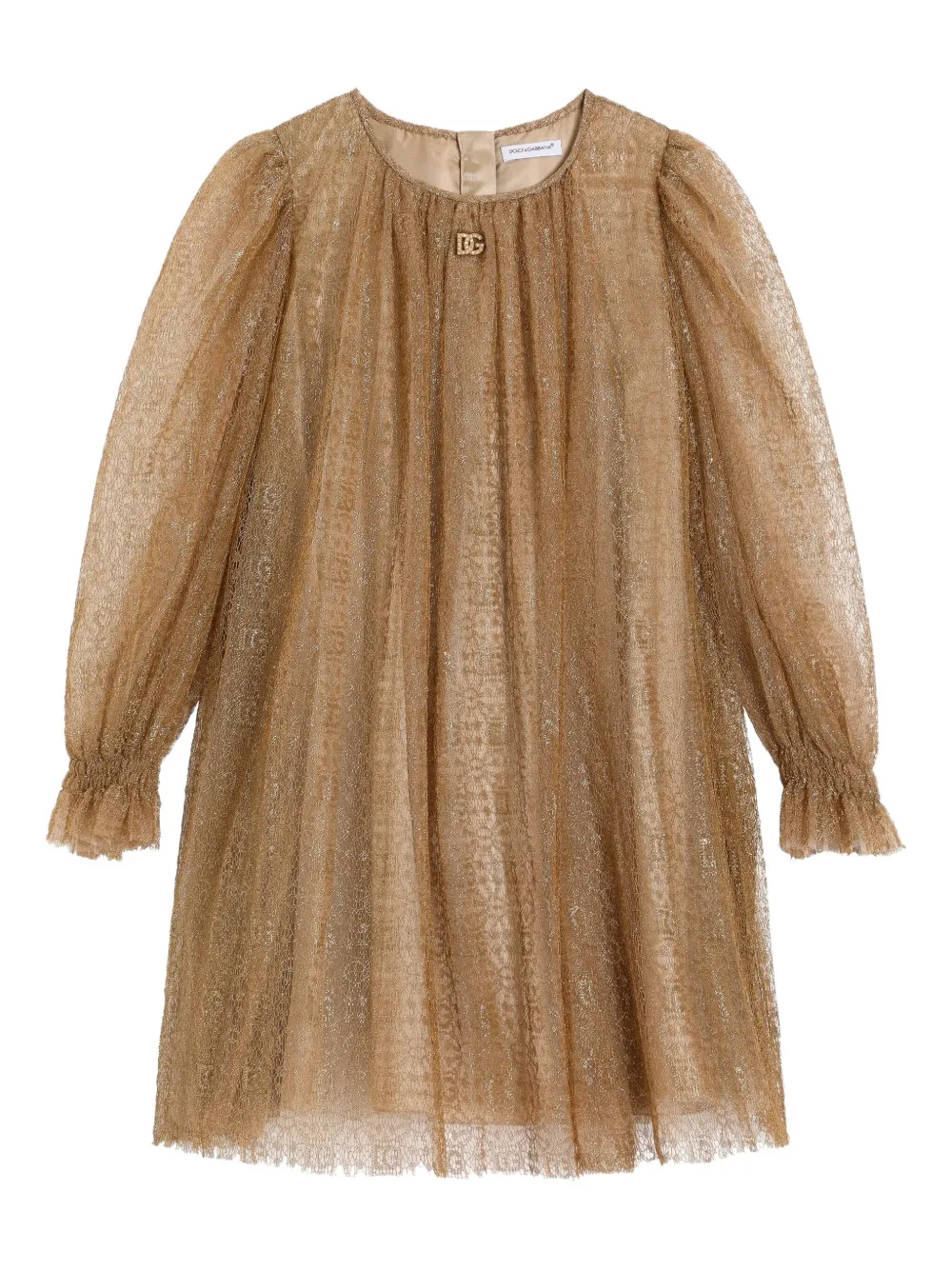 Кружевное платье Dolce & Gabbana Kids, коричневый
Кружевное платье Dolce & Gabbana Kids, коричневый