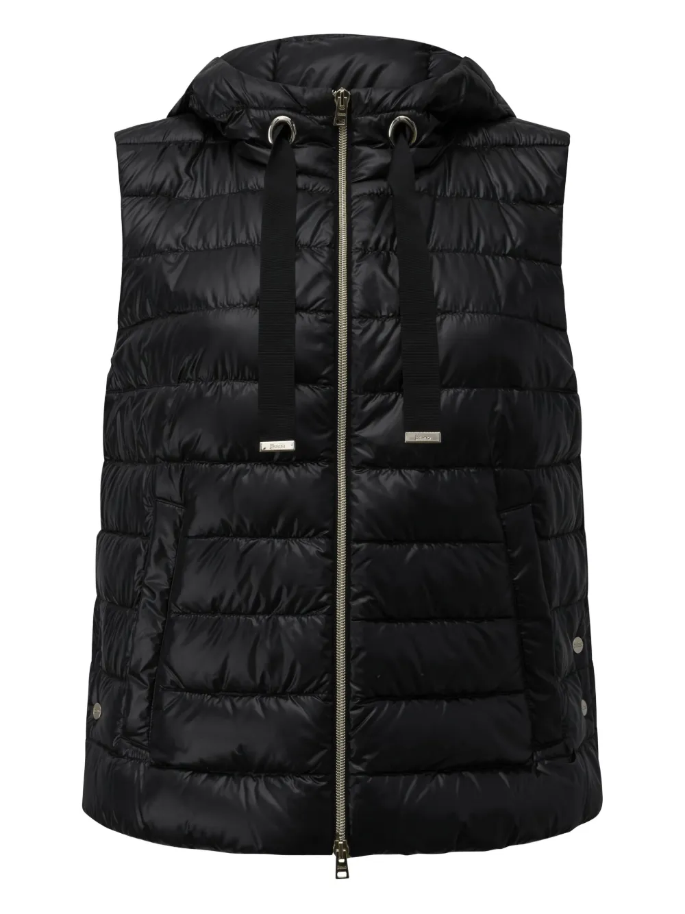 Стеганый жилет с капюшоном Herno, черный 
Стеганый жилет с капюшоном Herno, черный