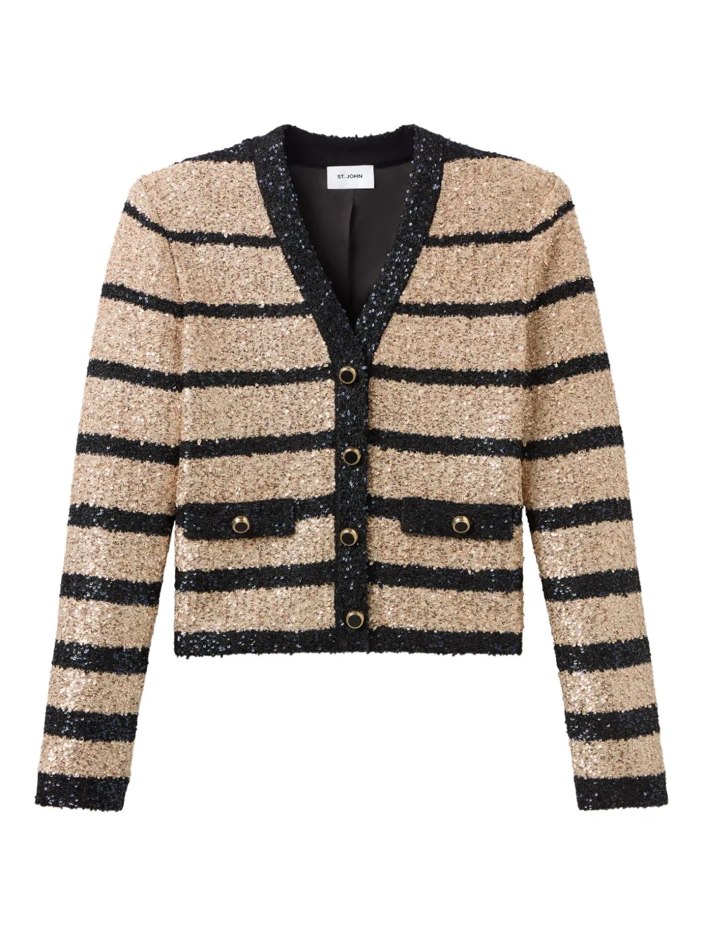Куртка в полоску с пайетками St. John, нейтральный
Куртка в полоску с пайетками St. John, нейтральный