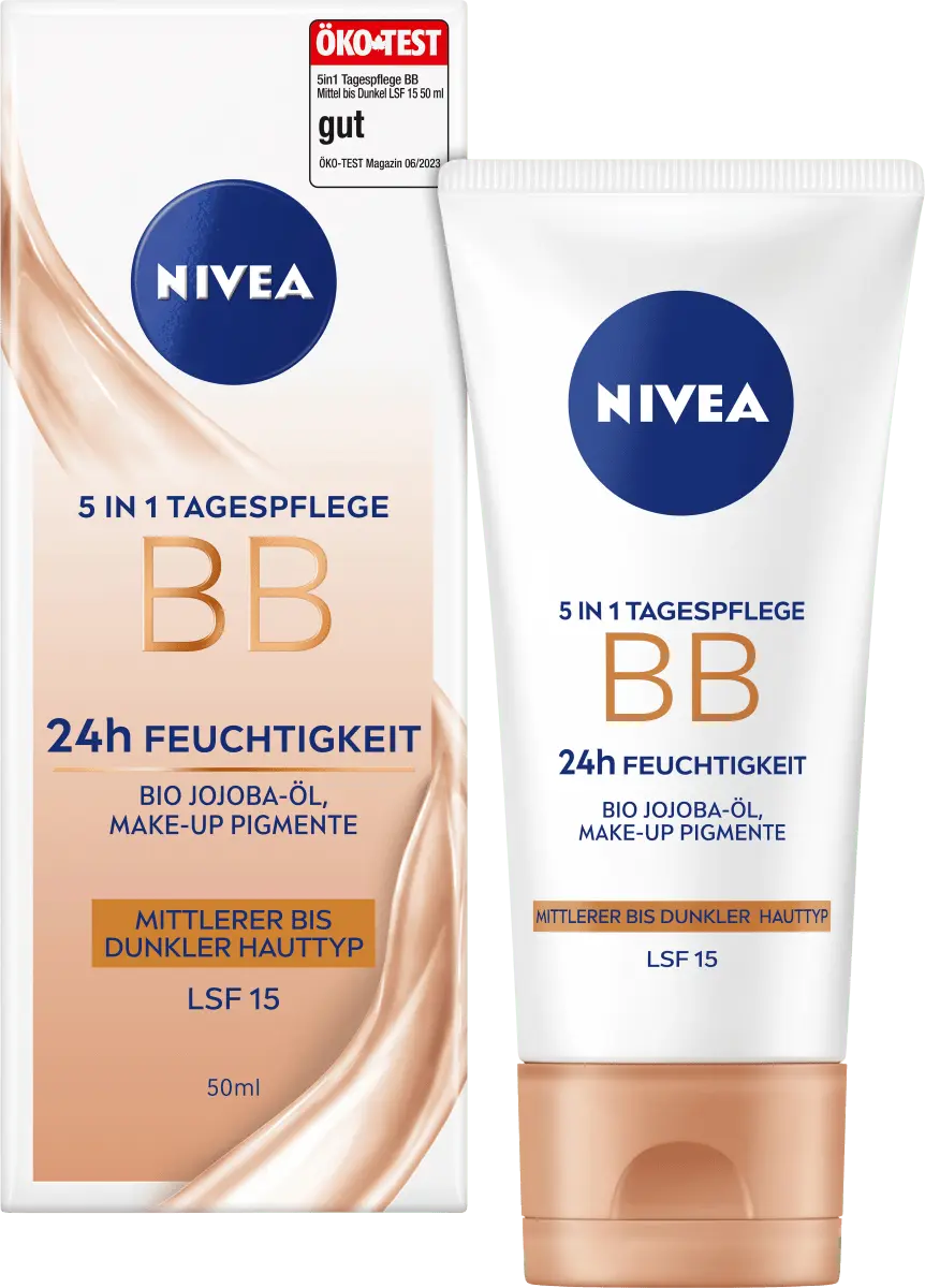 BB Cream Essentials 5в1 для среднего и темного типа кожи SPF 15 500мл NIVEA
BB Cream Essentials 5в1 для среднего и темного типа кожи SPF 15 500мл NIVEA
