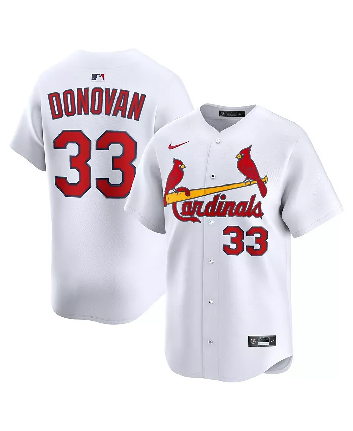 Мужская домашняя лимитированная джерси Brendan Donovan St. Louis Cardinals в белом цвете Nike
Мужская домашняя лимитированная джерси Brendan Donovan St. Louis Cardinals в белом цвете Nike