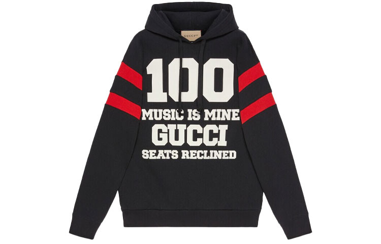 Толстовка мужская Gucci, черный / красный / белый 
Толстовка мужская Gucci, черный / красный / белый