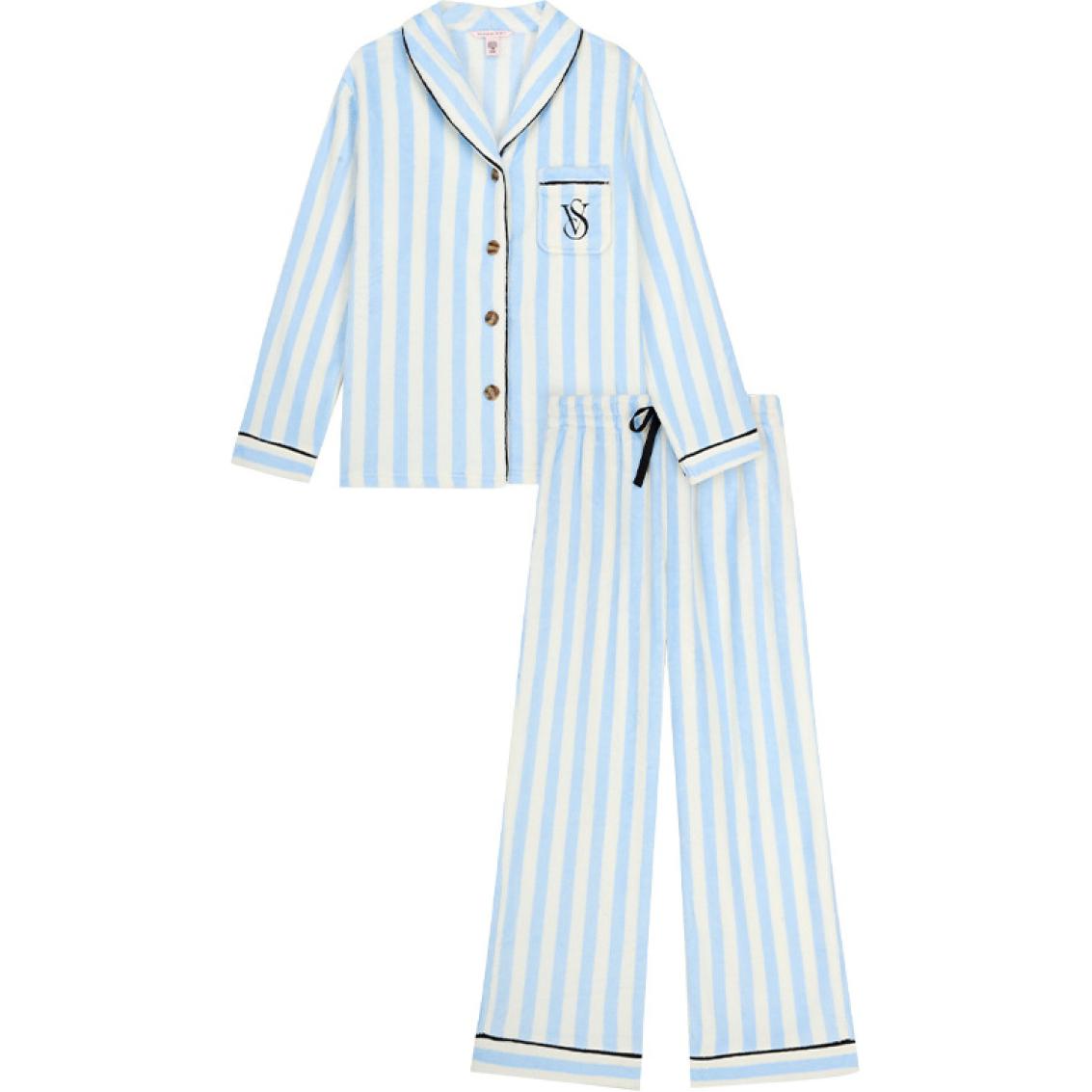 Victoria's Secret Пижамный комплект Plumping Soft And Fitting Warmth Instantly Women's Aqua Blue Stripes
Victoria's Secret Пижамный комплект Plumping Soft And Fitting Warmth Instantly Women's Aqua Blue Stripes