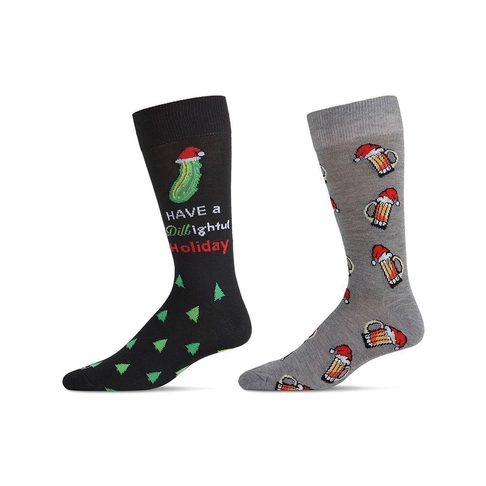 Мужские рождественские праздники, комплект из 2 пар новых носков MeMoi, цвет Black Gray Heather
Мужские рождественские праздники, комплект из 2 пар новых носков MeMoi, цвет Black Gray Heather