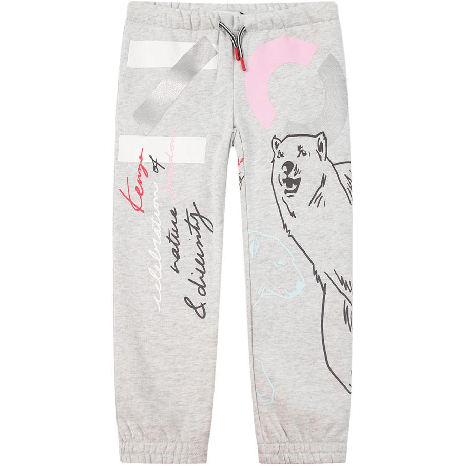 Детские вязаные спортивные штаны KENZO, светло-серый 
Детские вязаные спортивные штаны KENZO, светло-серый