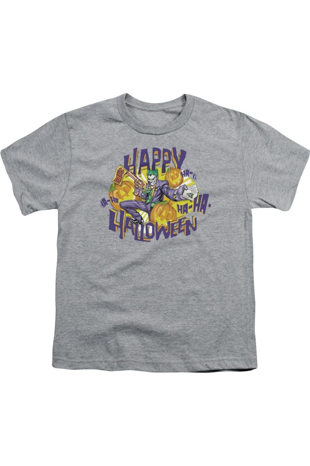Футболка с коротким рукавом для детей "Бэтмен: Ха-ха Хэллоуин" Gildan, Athletic Heather
Футболка с коротким рукавом для детей "Бэтмен: Ха-ха Хэллоуин" Gildan, Athletic Heather