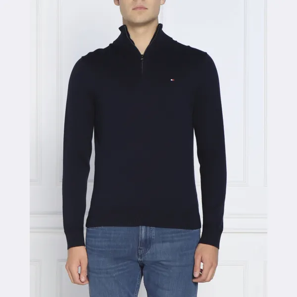 Свитер обычного кроя с ложной молнией с добавлением кашемира Tommy Hilfiger, синий
Свитер обычного кроя с ложной молнией с добавлением кашемира Tommy Hilfiger, синий