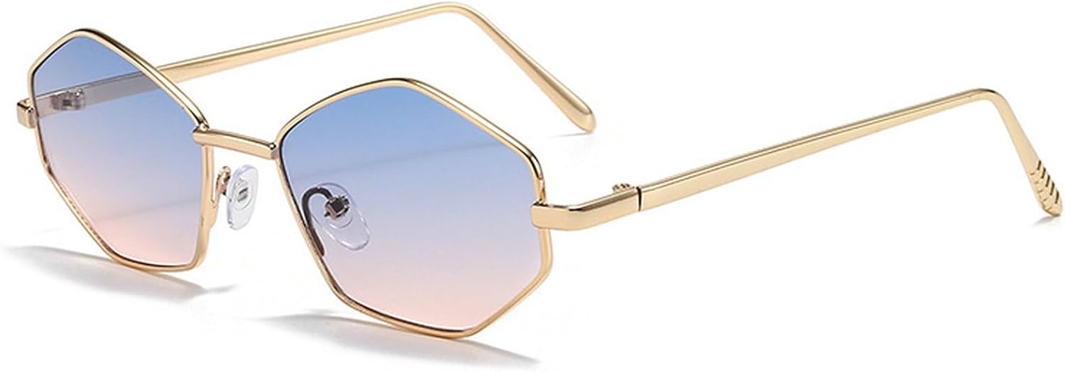 Модные металлические шестиугольные солнцезащитные очки для женщин и мужчин, золотистые, винтажные, неправильной формы, маленькие, ретро, многоугольные солнцезащитные очки mincl, C3
Модные металлические шестиугольные солнцезащитные очки для женщин и мужчин, золотистые, винтажные, неправильной формы, маленькие, ретро, многоугольные солнцезащитные очки mincl, C3