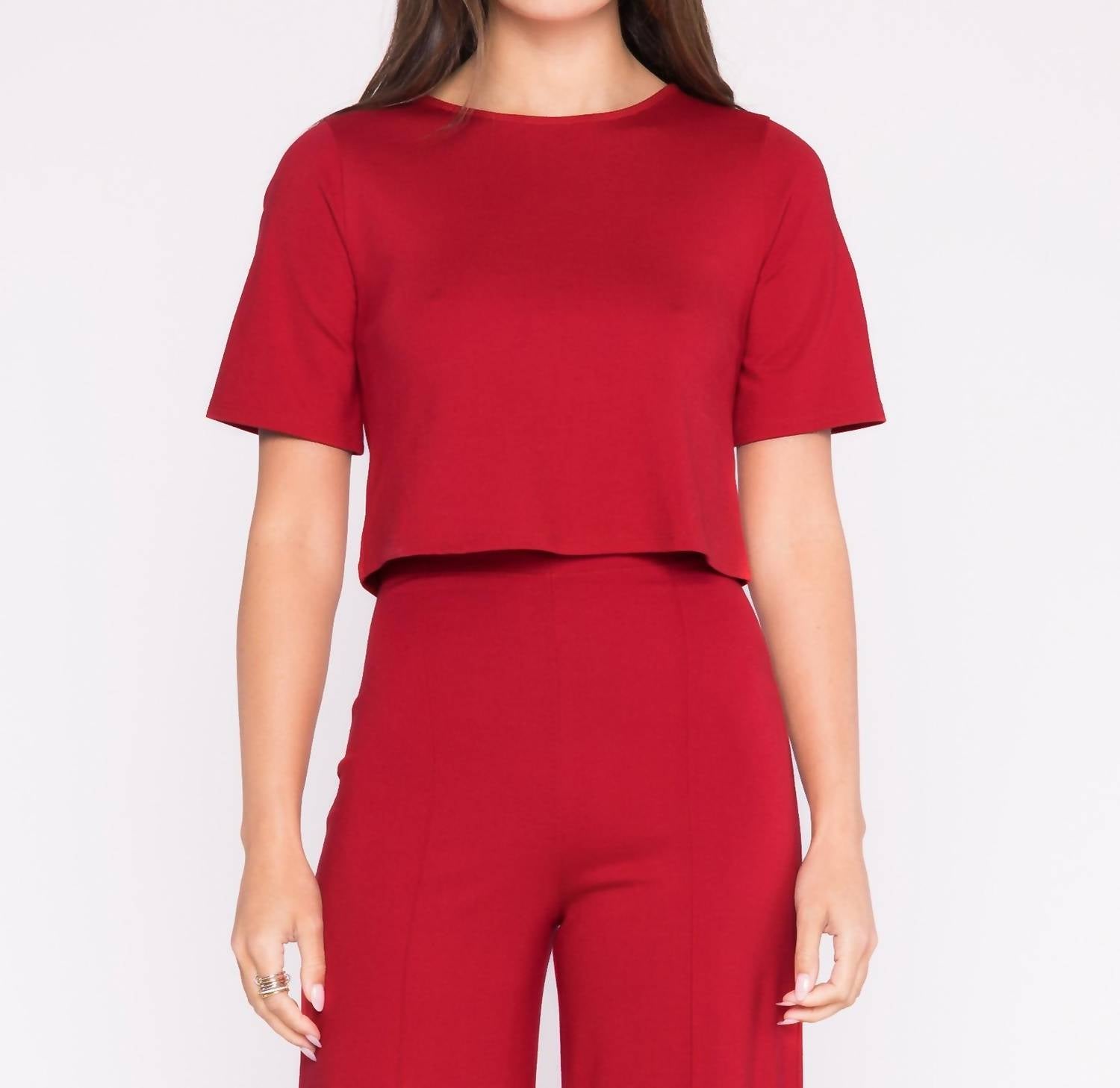 RIPLEY RADER Трикотажный топ с коротким рукавом из ткани понте, красный
RIPLEY RADER Трикотажный топ с коротким рукавом из ткани понте, красный