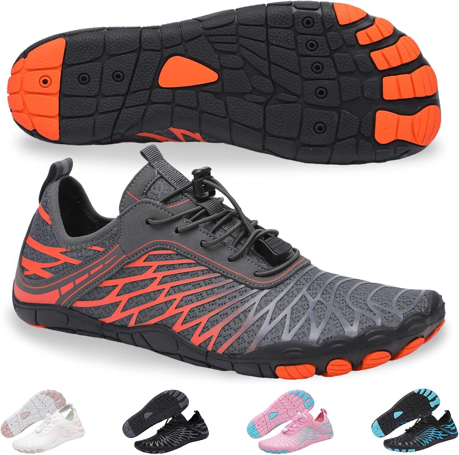 Кроссовки для походов для женщин и мужчин - быстро сохнущие, с широкой носочной частью, для пляжа, плавания, спортивные кроссовки Ieirye, оранжевый
Кроссовки для походов для женщин и мужчин - быстро сохнущие, с широкой носочной частью, для пляжа, плавания, спортивные кроссовки Ieirye, оранжевый