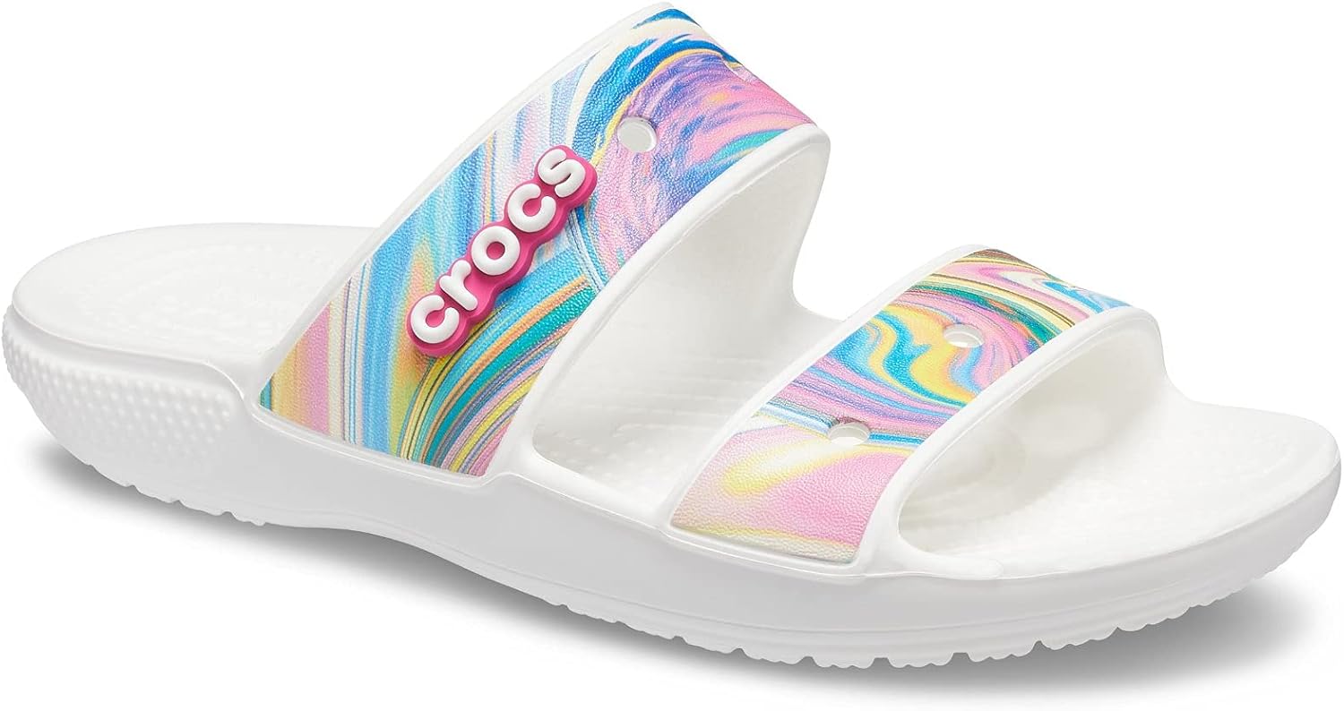 Сандалии Crocs Unisex Classic для взрослых с двумя ремешками, Rainbow Swirl
Сандалии Crocs Unisex Classic для взрослых с двумя ремешками, Rainbow Swirl