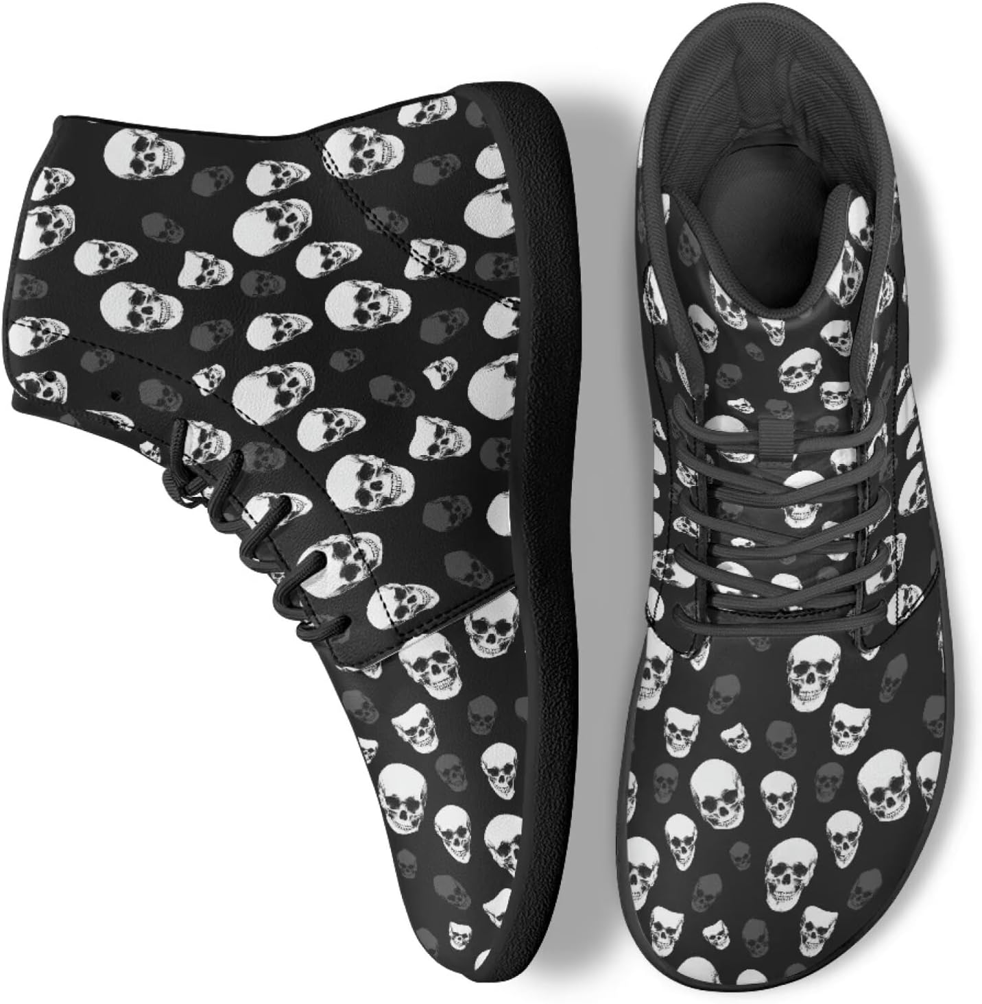 Кроссовки на высокой подошве с готическим черепом для мужчин и женщин, классические с шнуровкой, для бега и повседневной ходьбы Ecaestolph, черный
Кроссовки на высокой подошве с готическим черепом для мужчин и женщин, классические с шнуровкой, для бега и повседневной ходьбы Ecaestolph, черный