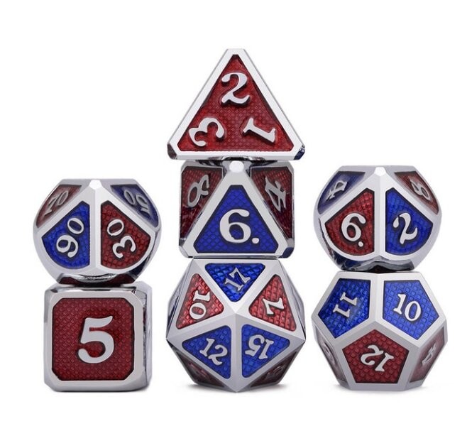 Набор кубиков для РПГ «Арлекин», 7 металлических кубиков, RGFK
Набор кубиков для РПГ «Арлекин», 7 металлических кубиков, RGFK