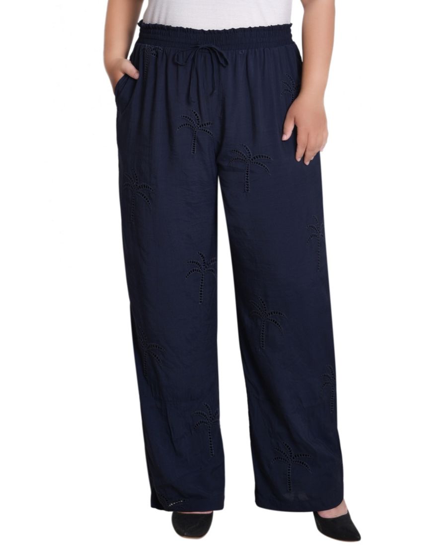 Брюки-банданы больших размеров с вышивкой NY Collection, Navy
Брюки-банданы больших размеров с вышивкой NY Collection, Navy