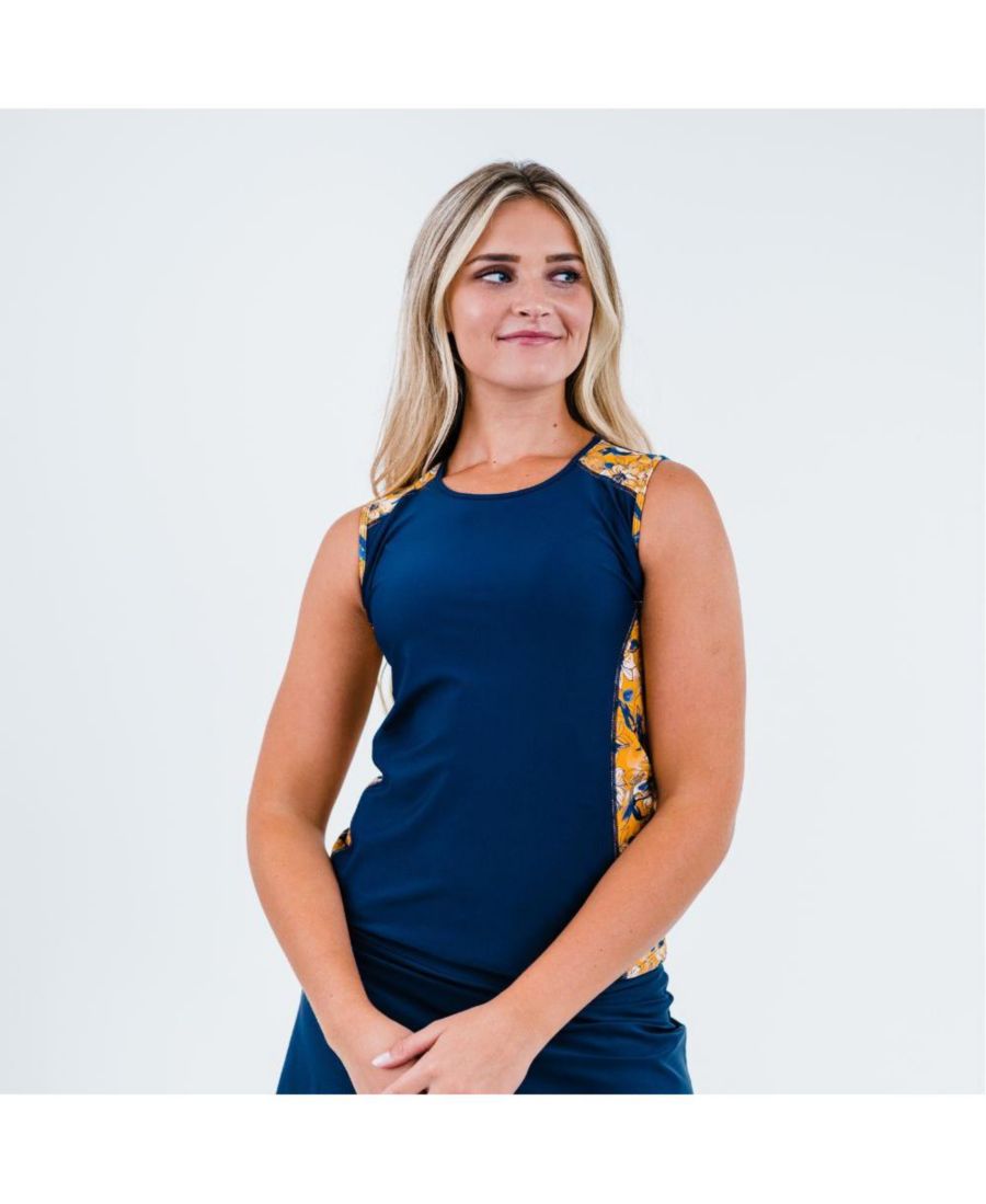 Купальный топ Maya свободного кроя больших размеров Calypsa, Tangerine floral/navy
Купальный топ Maya свободного кроя больших размеров Calypsa, Tangerine floral/navy