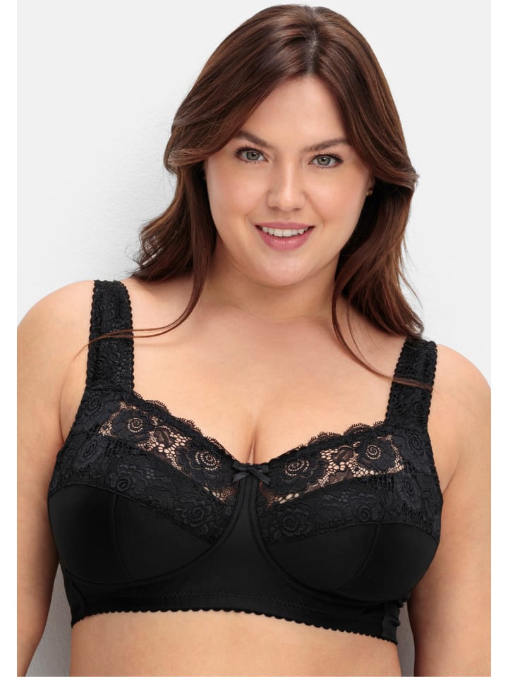 Бюстгальтер без косточек sheego, черный
Бюстгальтер без косточек sheego, черный