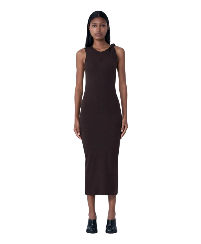 Платье в рубчик с логотипом. Jw Anderson, коричневый
Платье в рубчик с логотипом. Jw Anderson, коричневый