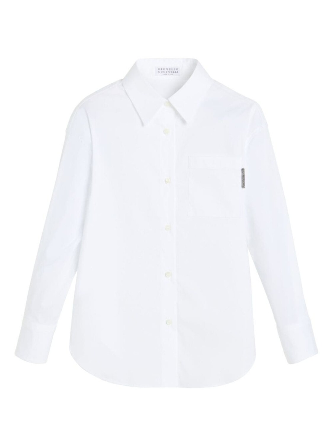 Brunello Cucinelli Kids поплиновая рубашка, белый
Brunello Cucinelli Kids поплиновая рубашка, белый