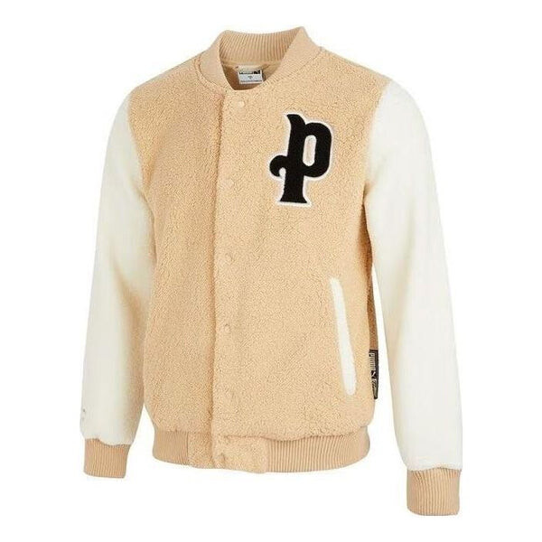 Куртка logo sherpa baseball jacket 'beige' Puma, бежевый 
Куртка logo sherpa baseball jacket 'beige' Puma, бежевый
