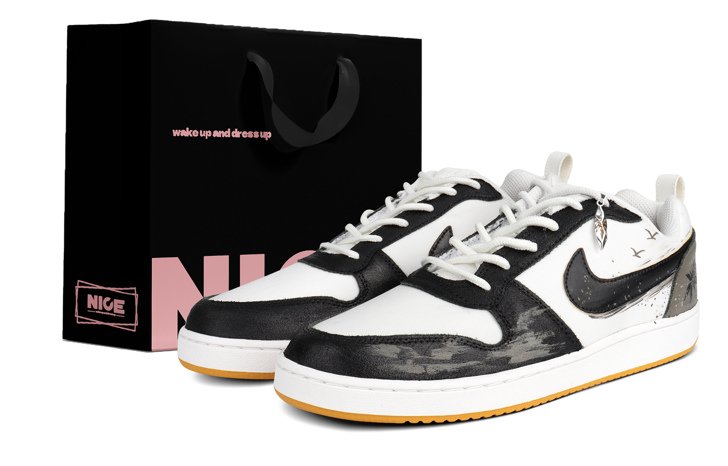 Nike Кроссовки для скейтбординга Court Borough Abrasion Resistant низкие мужские Black White Brown
Nike Кроссовки для скейтбординга Court Borough Abrasion Resistant низкие мужские Black White Brown